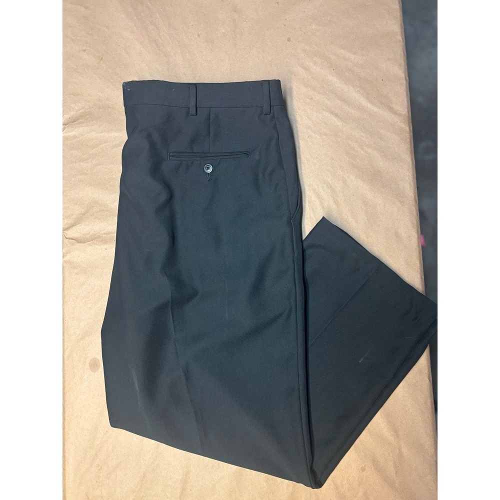 HAGGAR STRAIGHT FIT MEN'S‎ BLACK PANTS SIZE 40  X 30